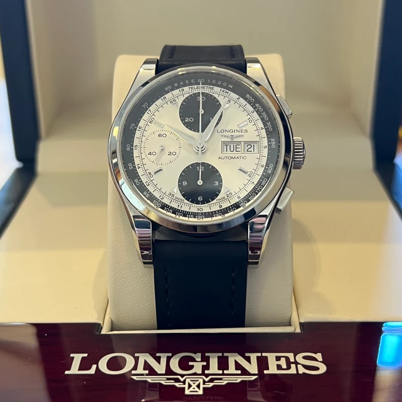 Longines Heritage 1954 Panda Chrono Coffret Complet L2.747.4.92.4
