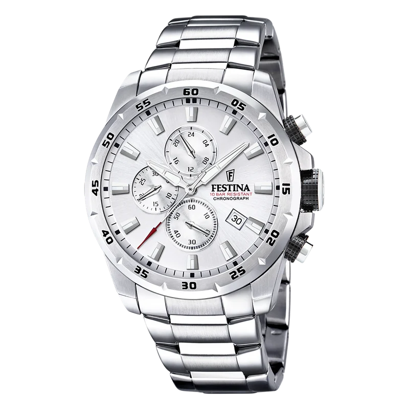 Festina Chrono Sport Hommes Montre Argent F20463-1
