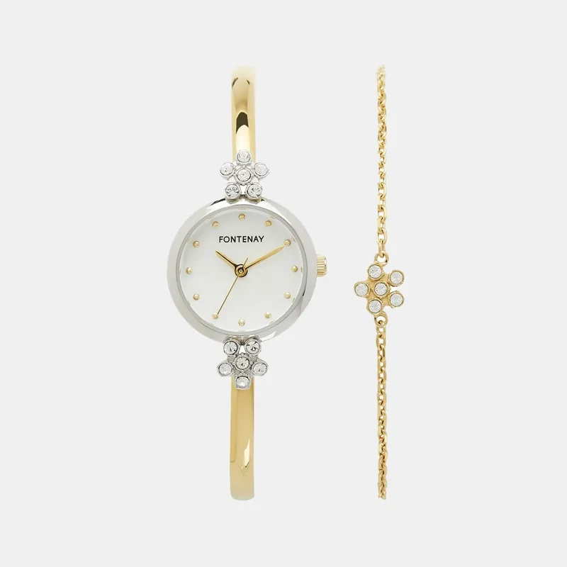 Montre FONTENAY Femme Iris Coffret Montre et Bijoux FPA00105SETD