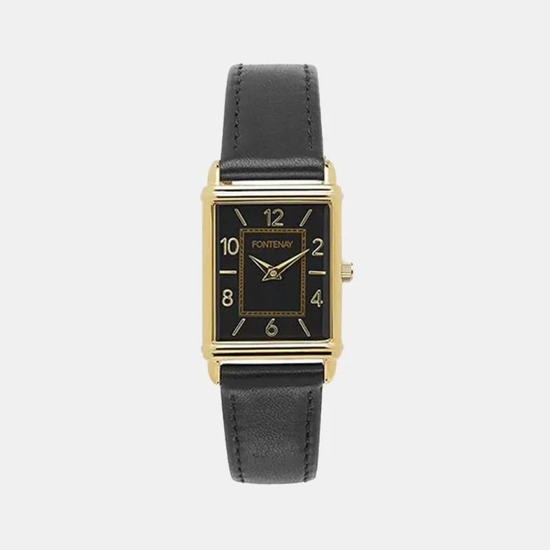 Montre FONTENAY Femme Angie en Cuir Noir FPD00101