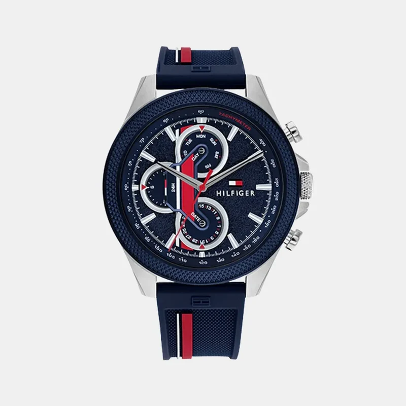 Montre TOMMY HILFIGER Homme Clark en Silicone Bleu 1792083
