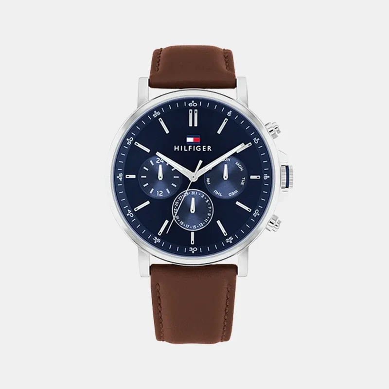 Montre TOMMY HILFIGER Homme Tyson en Cuir Marron 1710585