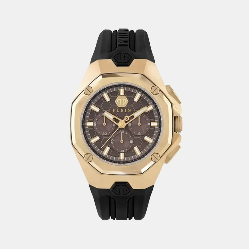 Montre PHILIPP PLEIN Homme Octagon en Silicone Noir PWTBA0423