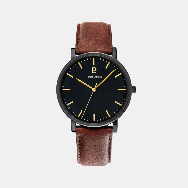 Montre PIERRE LANNIER Homme Essential en Cuir 218F434
