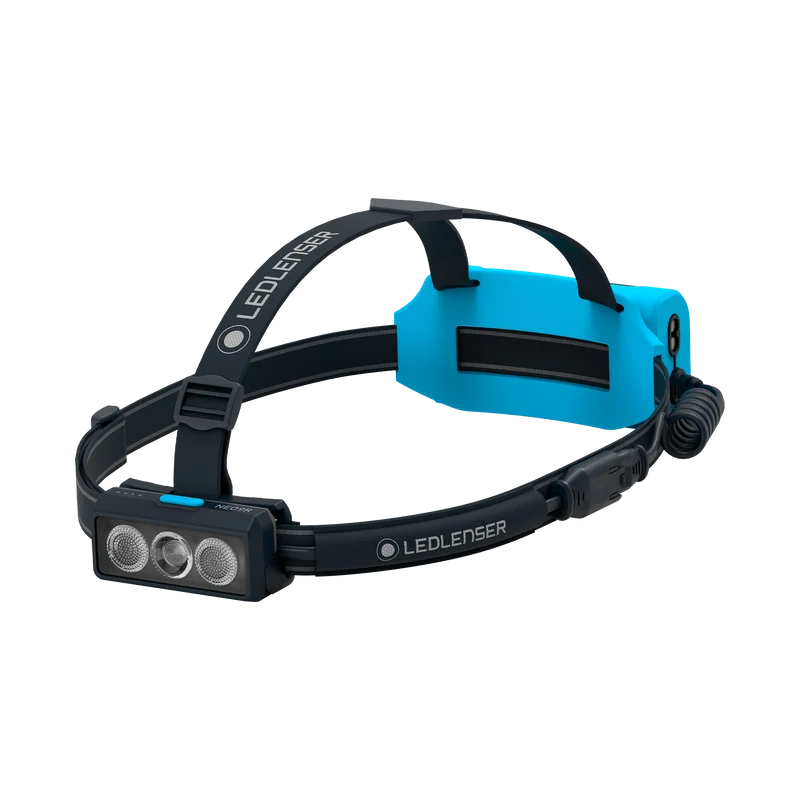 Ledlenser NEO9R Running Headlamp 1200lm Rechargeable LED - Blue