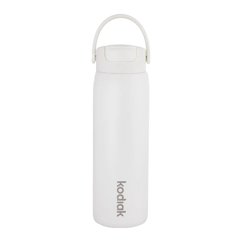 Kodiak Impact 710ml Insulated Stainless Steel Bottle with Straw Lid - White Mist
