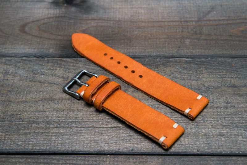 Badalassi Carlo, Pueblo Olmo leather watch strap. Hand-made to order in Finland.