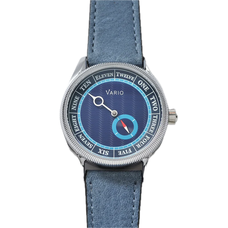 Vario NAVI Single Hand Deep Water Blue Small Seconds Compass