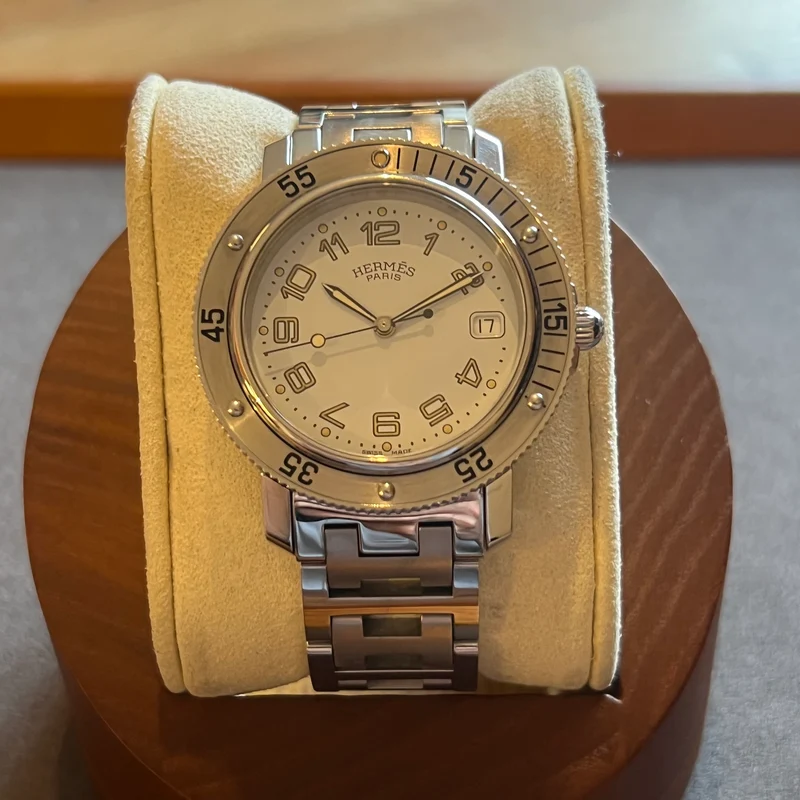 Hermès Clipper Quartz Cadran Blanc CL7.710