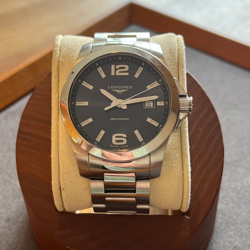 Montre Longines Conquest Date Quartz Cadran Bleu L3.759.4
