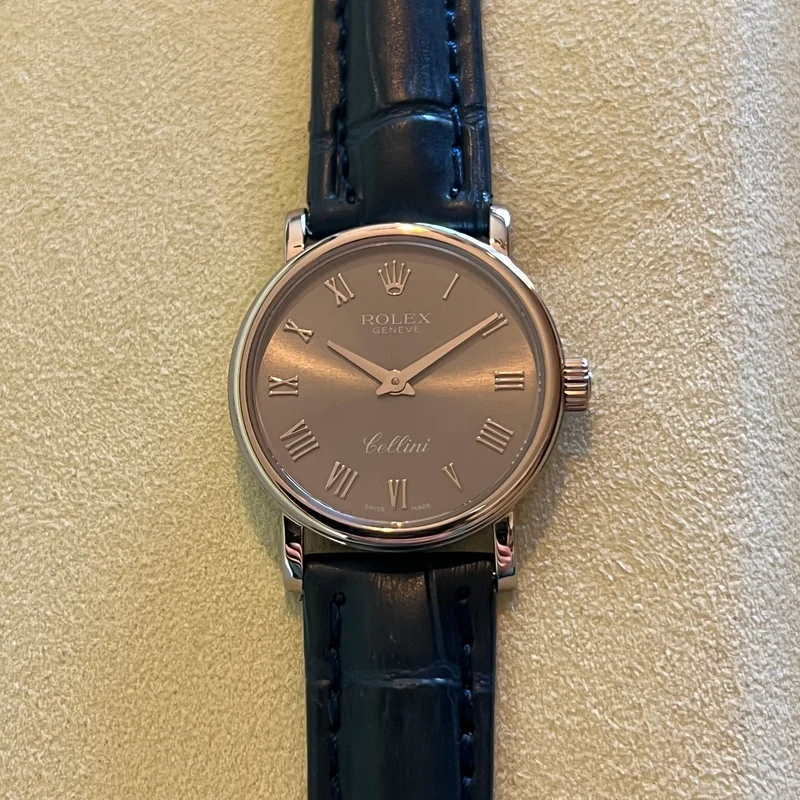Rolex Cellini Or Blanc Quartz 08/2009 Ensemble Complet 6110-9