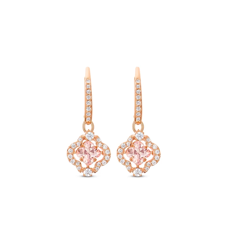 Swarovski Sparkling Boucles d'oreilles Or rose 5516477