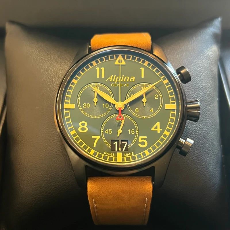 Alpina Startimer Pilot Chrono Grande Date Ensemble complet AL-372GR4FBS6