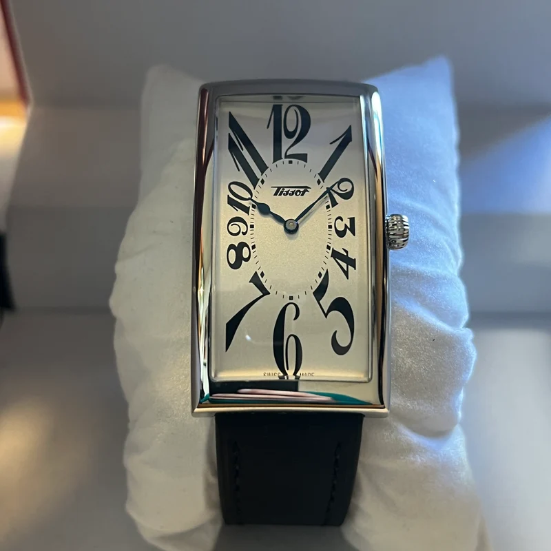 Tissot Banana, cadran argenté, quartz, ensemble complet T117509A