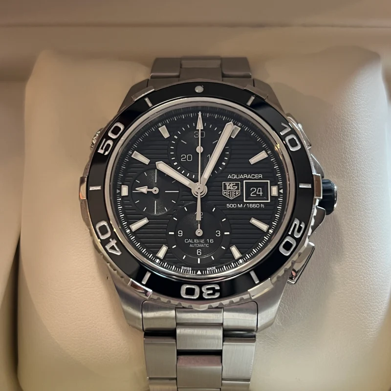 TAG Heuer Aquaracer Cadran Noir Coffret Complet CAK2110.BA0833