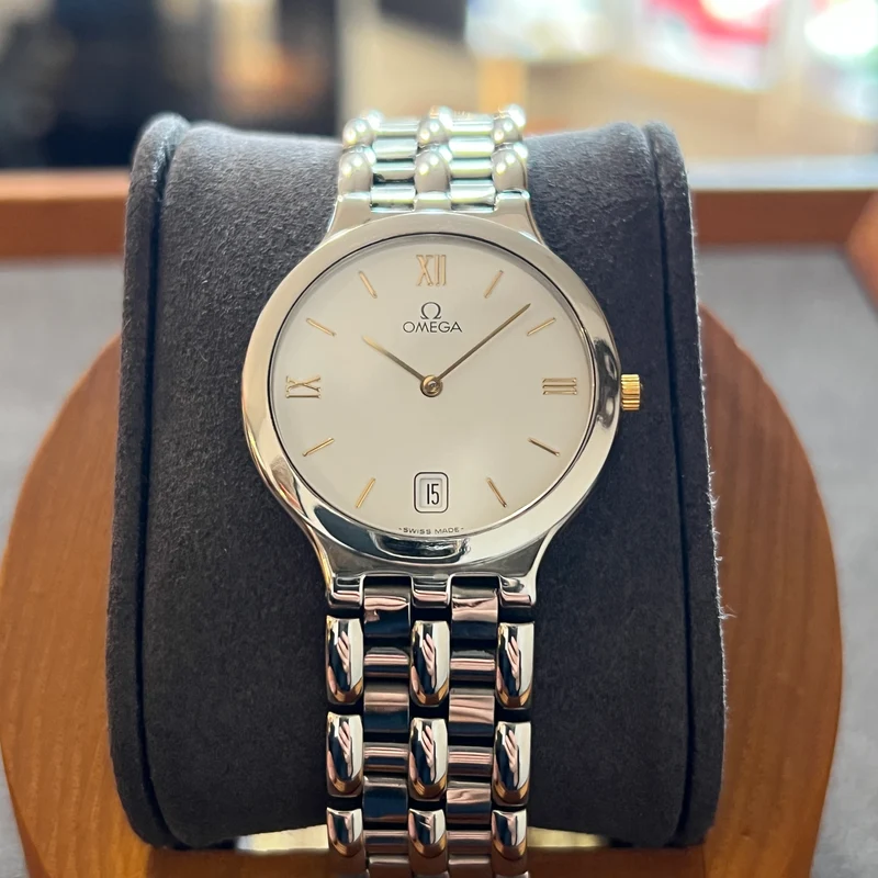 Omega De Ville Quartz Date Aiguilles Dorées