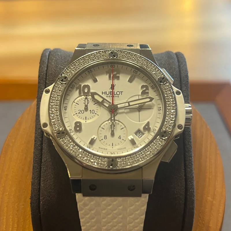 Coffret complet Hublot Big Bang Acier Diamant Blanc 342.SE.230.RW.114