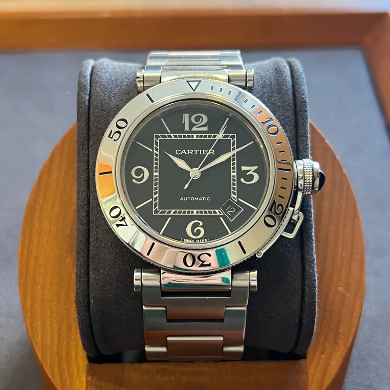 Montre Cartier Pasha Seatimer Automatique Cadran Noir 2790