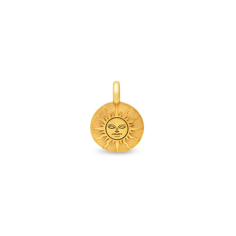 Médaille soleil baby en or