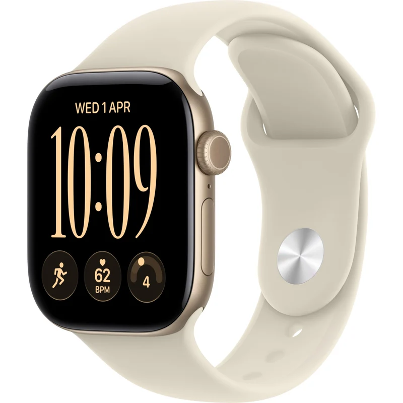 Apple Watch Series 12 42mm Light Gold Aluminium Case GPS Sport Band (S/M) [Sand]