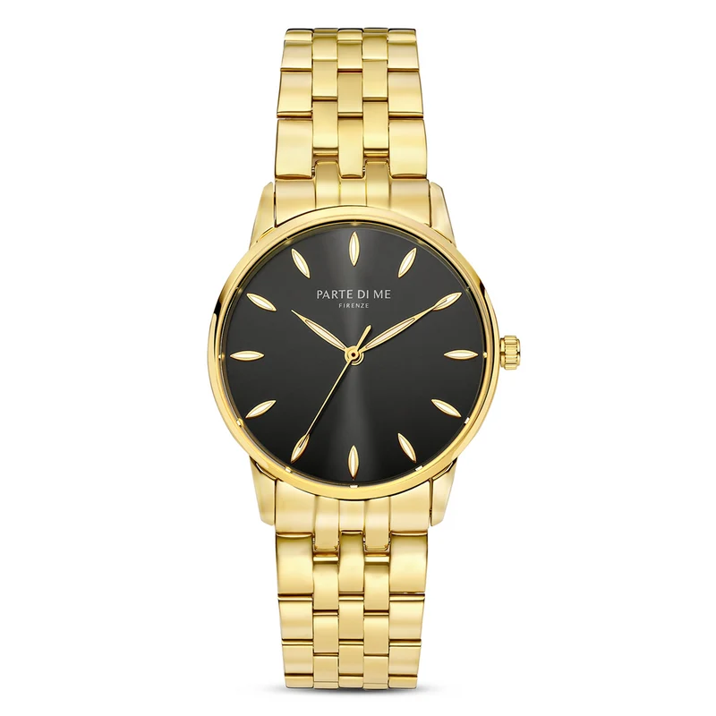 Parte Di Me Orologio montre ronde femme doré et noir PDM09044