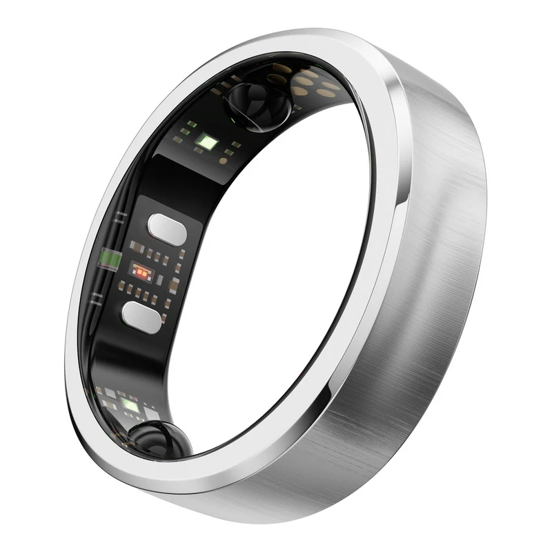 RingConn Gen 3 Smart Ring - Size 6 (Brushed Silver)