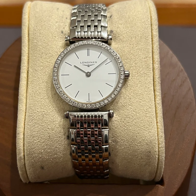 Lunette sertie de diamants Longines La Grande Classique L4.241.0.11.6