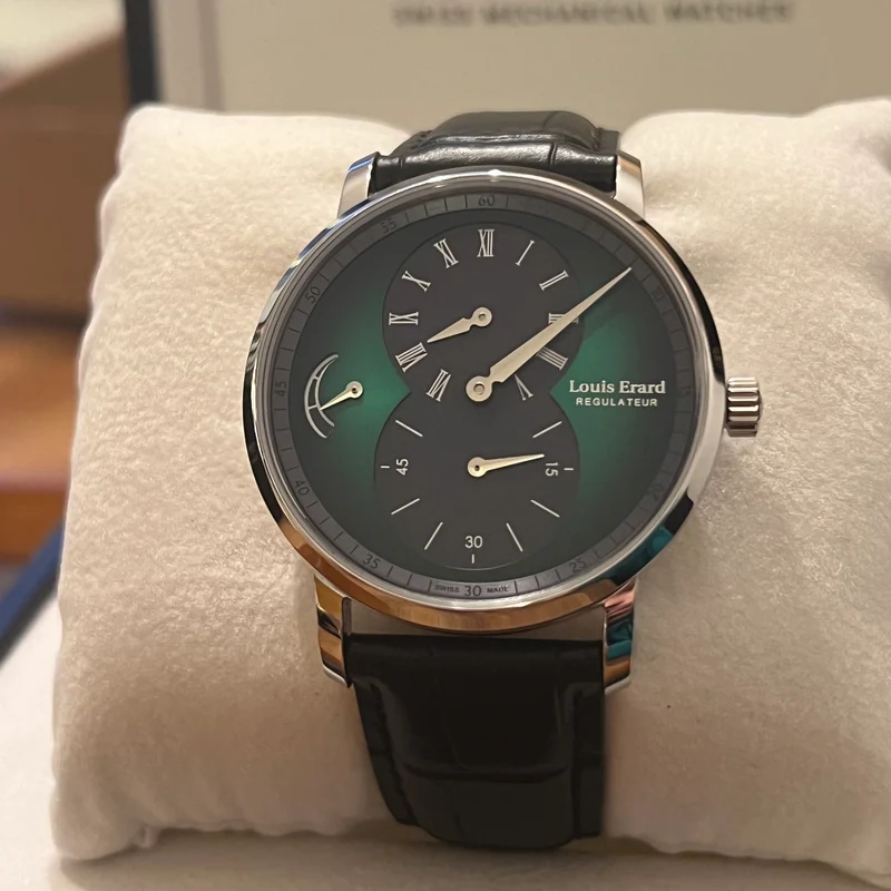 Louis Erard Excellence Régulateur Cadran Vert Complet Set 54 230 AG55