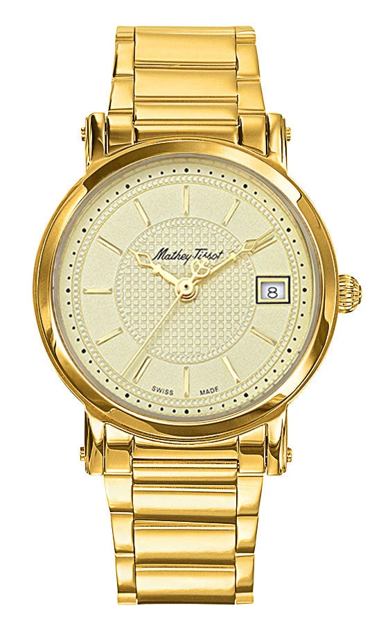 Montre Mathey-Tissot City Metal plaquée or et cadran champagne HB611251MPDI