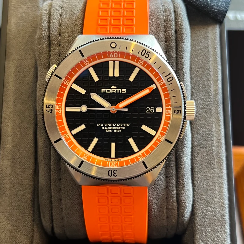 Fortis Bracelet orange neuf Marinemaster M-44 F81200013