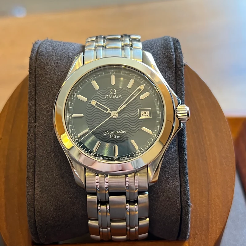 Omega Seamaster 120M Quartz Date Cadran Bleu