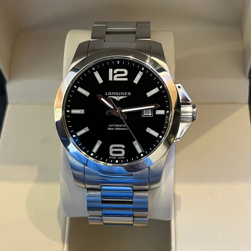 Montre Longines Conquest Automatique Date Set Complet L3.778.4.58.6