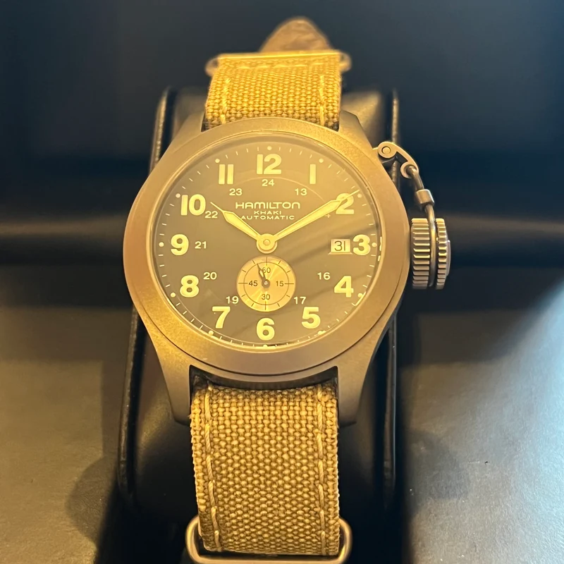 Hamilton Ensemble complet Khaki Navy Frogman Titanium H774450