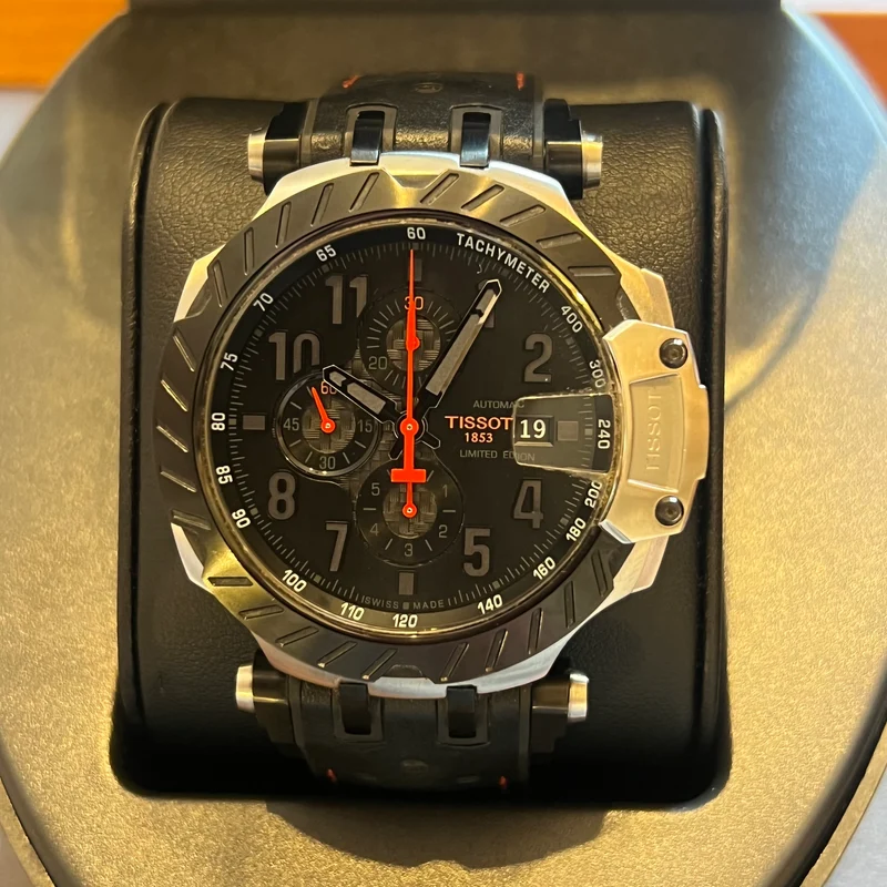 Montre chronographe automatique Tissot T-Race MotoGP 2022, ensemble complet T115.427.27.057.01