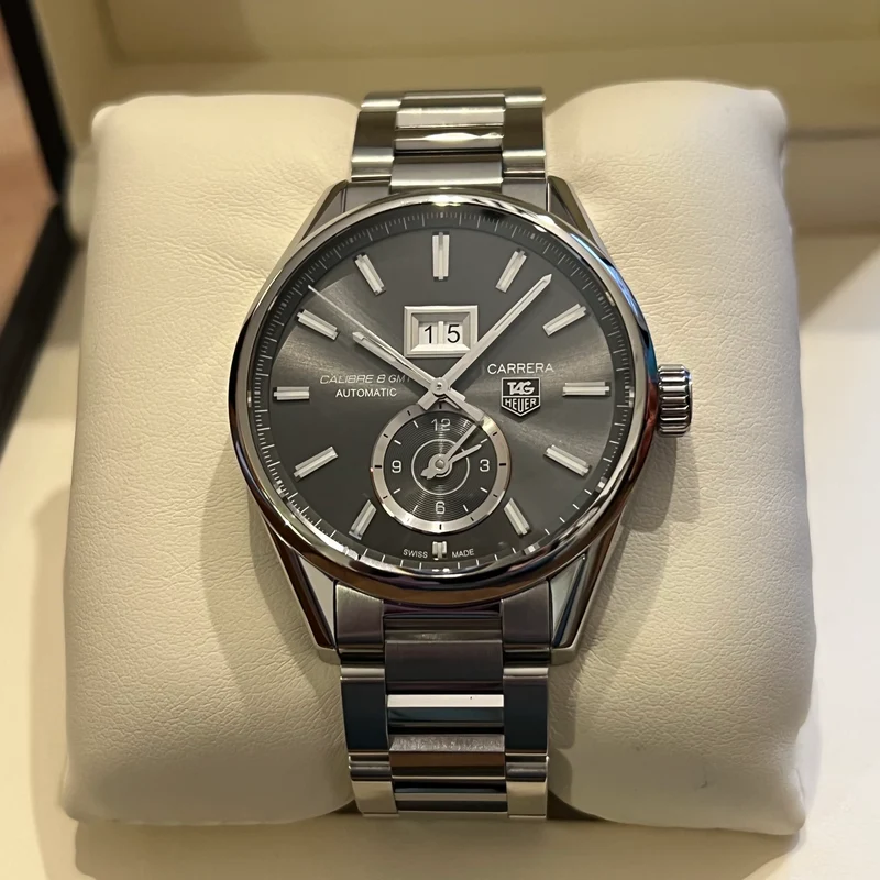 Montre automatique Tag Heuer Carrera GMT avec coffret complet WAR201Z