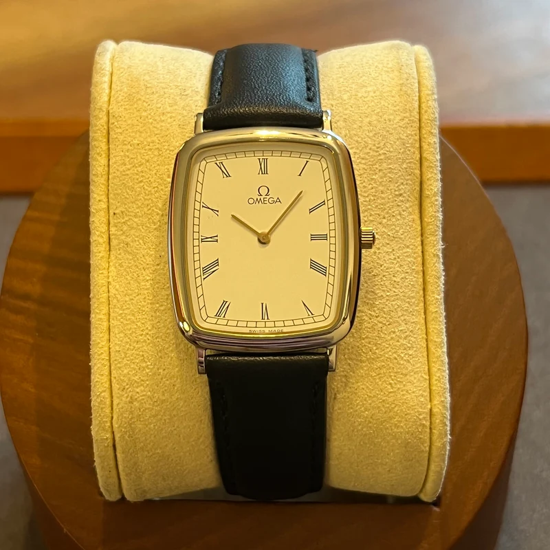 Omega De Ville Tonneau Quartz Index Romain