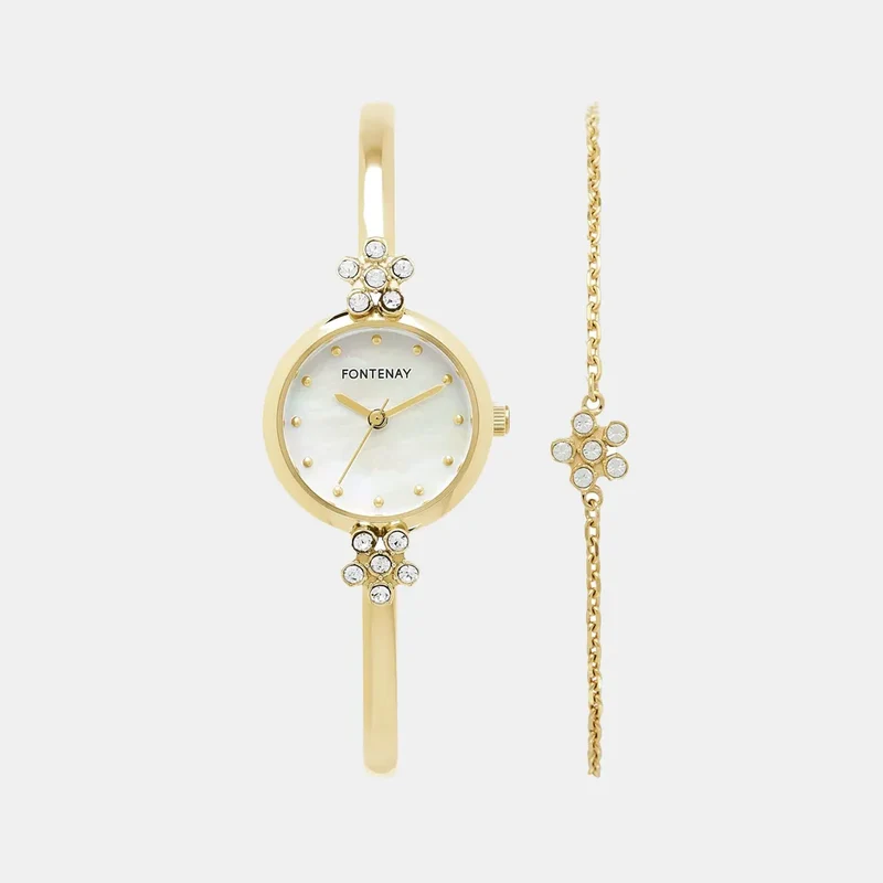 Montre FONTENAY Femme Iris Coffret Montre et Bijoux FPA00107SET