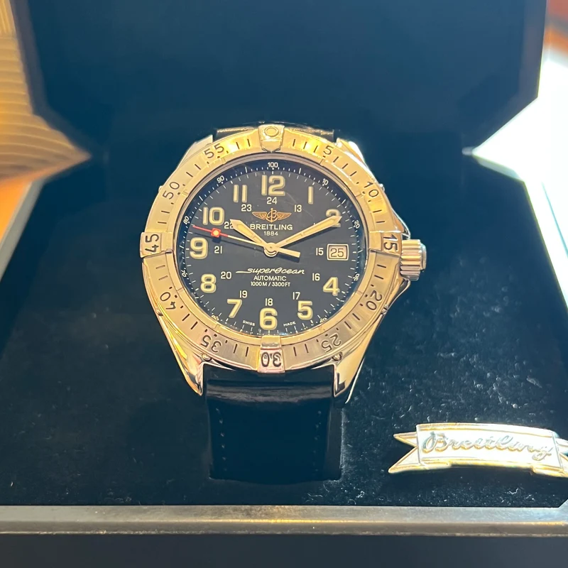 Montre Breitling Superocean Automatique Date Ensemble Complet A17340