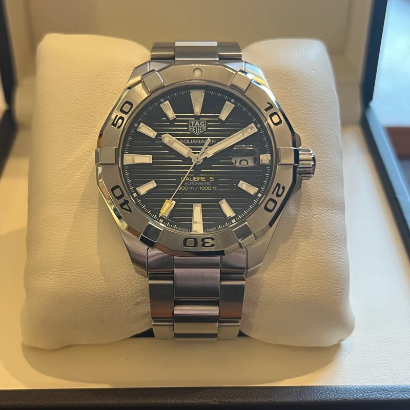 Tag Heuer Aquaracer Calibre 5 Automatique Date Coffret Complet WAY2010