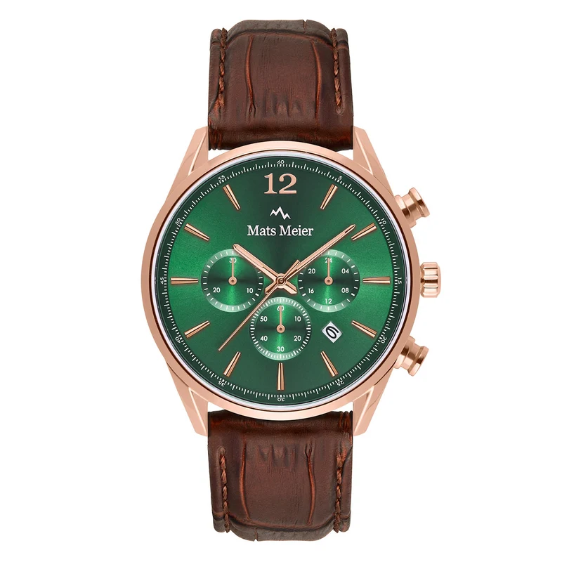 Mats Meier Grand Cornier Hommes Montre Marron MM00114