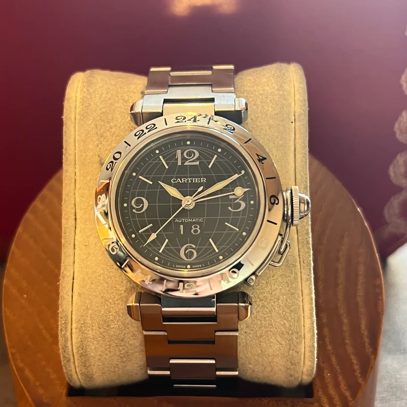 Coffret complet Cartier Pasha GMT 2550 W31049M7