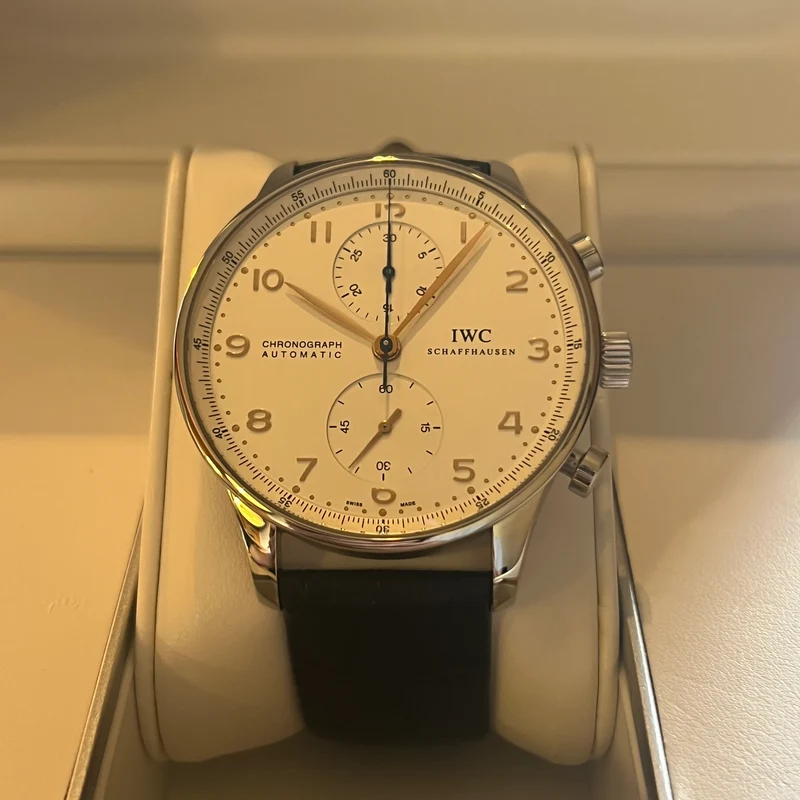IWC Montre chronographe Portugieser, coffret complet IW371401