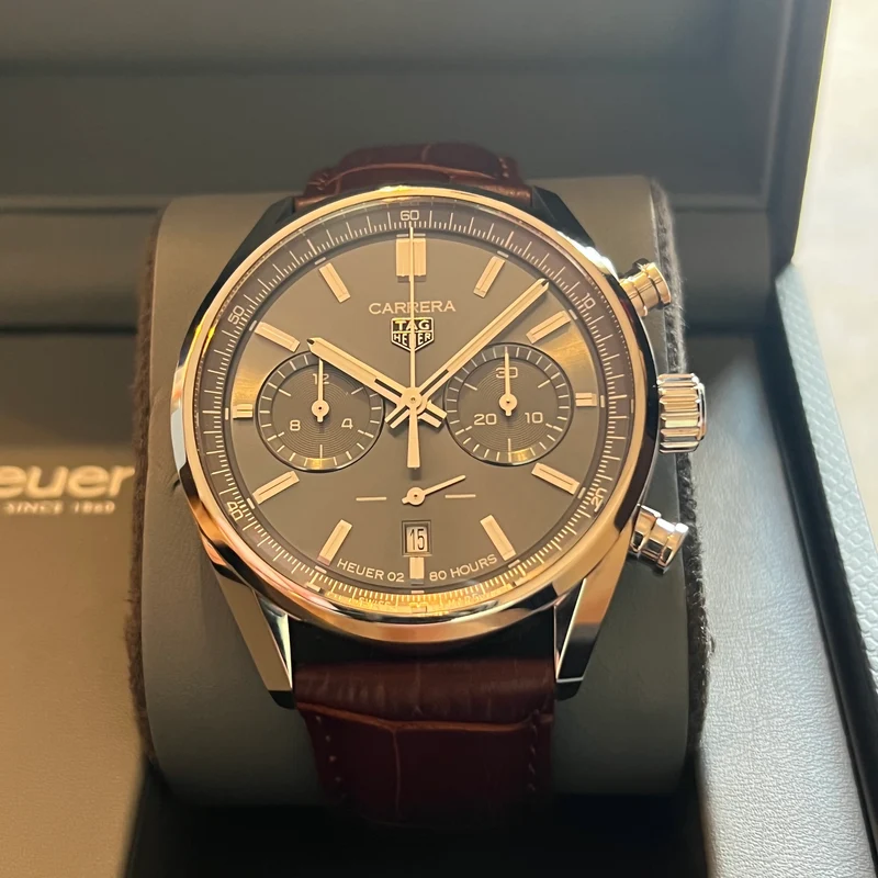 Coffret complet de montres chronographes TAG Heuer Carrera CBN2012.FC6483