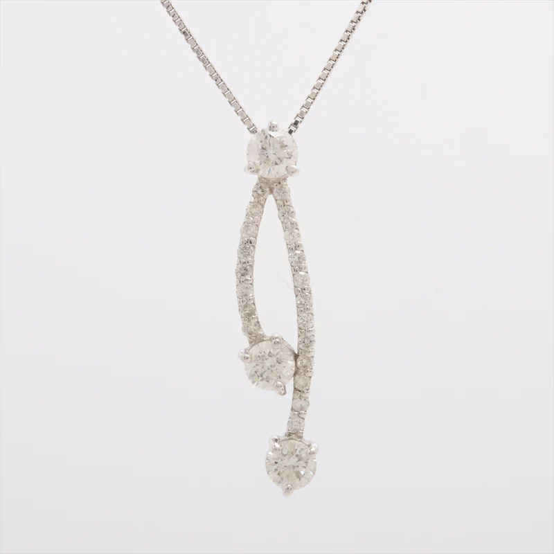 Collier Diamants 0.70 ct Or Blanc 18kt 4.2g