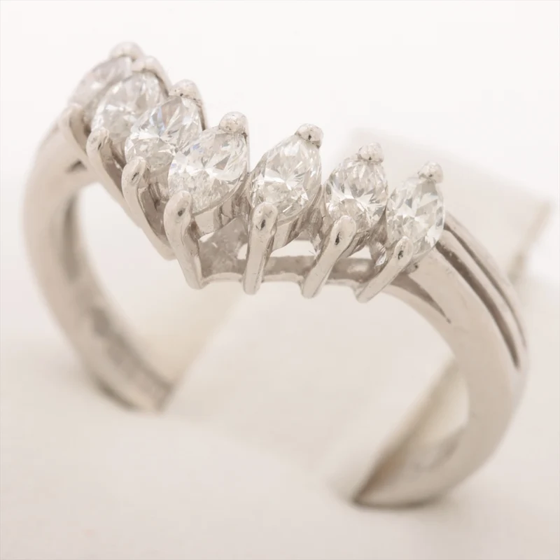 Bague Diamants 0.53 ct Platine 900 4.1g