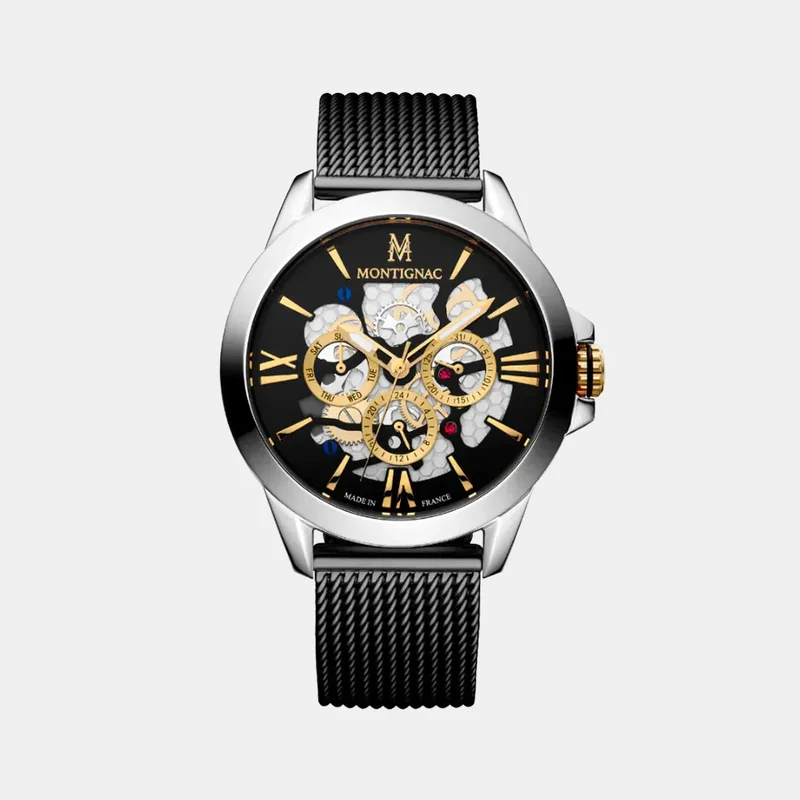Montre MONTIGNAC Origine Homme en Acier Milanais MOW1002