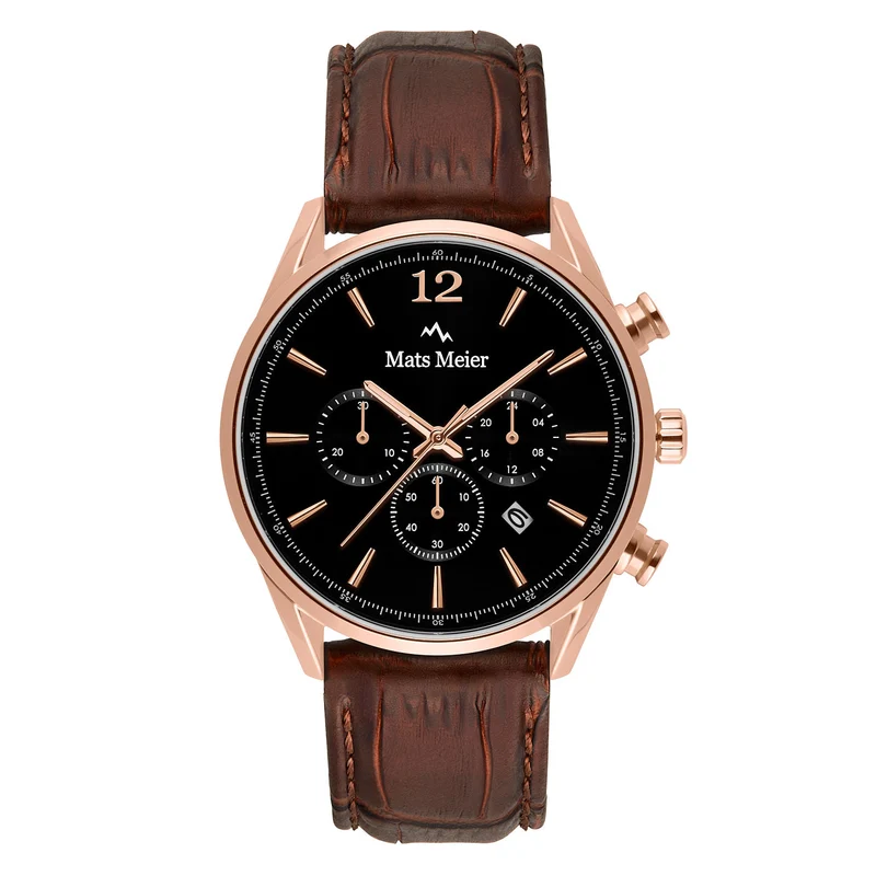 Mats Meier Grand Cornier Hommes Montre Marron MM00101
