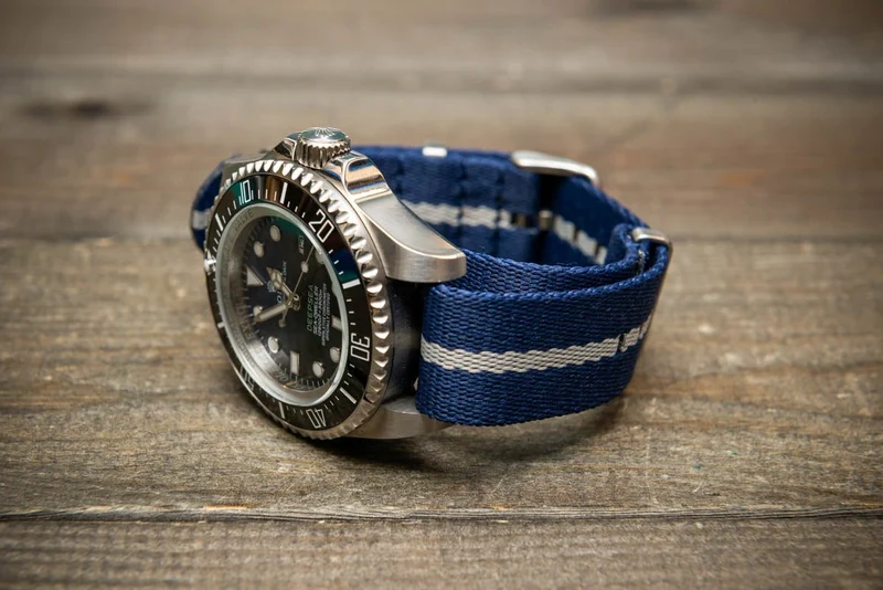 Military Nylon Watch Strap, Army Style Single Pass Watch Band