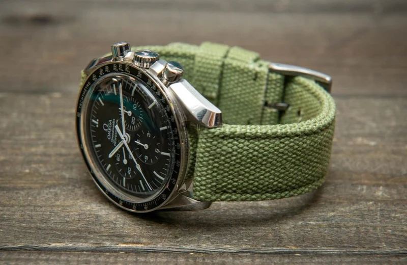 Vintage canvas watch strap: 18 mm, 19 mm, 20 mm, 21 mm, 22 mm, 23 mm, 24 mm