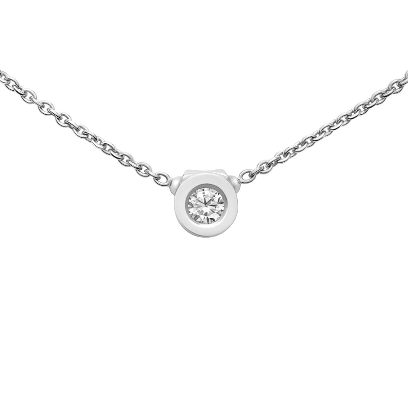 Collier Simplicité rond en or et diamant